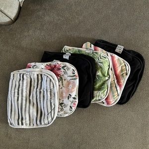 Copper pearl burp cloth bundle